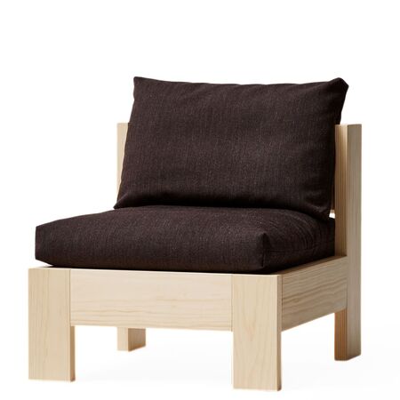 Form & Refine Lounge-Sessel Icon von Form & Refine Tiefbraunes Kiefer - Technicolour 0220