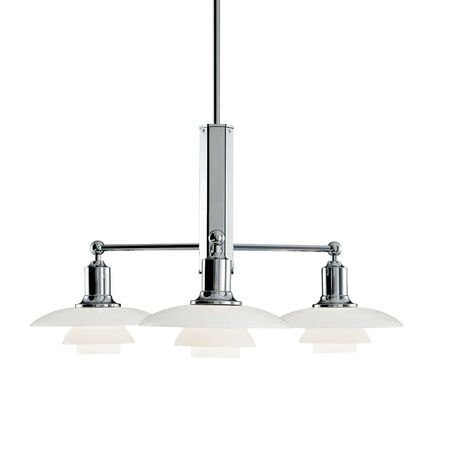 Louis Poulsen Pendelleuchte PH 2/1 Stem Fitting von Louis Poulsen Hochglanzverchromt