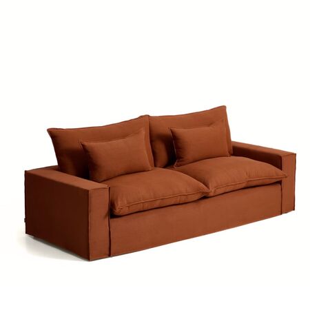 Kave Home 3-Sitzer-Sofa Anarela von Kave Home B: 260 cm, Terrakotta