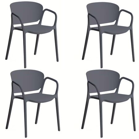 Kave_Home_Stapelbarer_Outdoor_Stuhl_4er_Set_Ania_Dunkelgrau_CC6094PL02