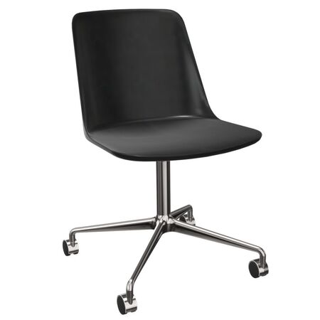 &Tradition Stuhl Rely HW21 von &Tradition Steingrau, Aluminium poliert