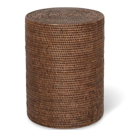 Decor Walther Basket Stool von Decor Walther Dunkles Rattan