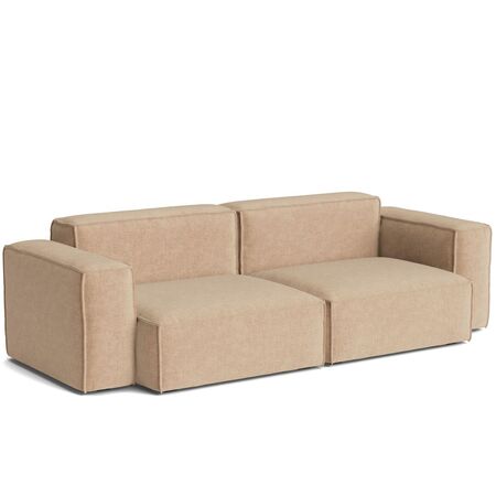 HAY Living 2.5-Sitzer Sofa niedriger Armlehne Mags Soft Kombination 1 Removable Cover von Hay Light Grey - Turf