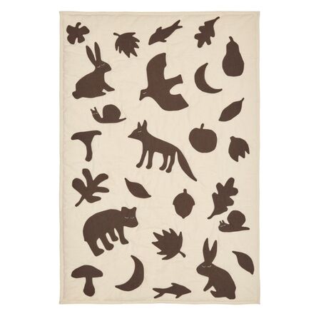 Ferm Living Kids Decke Lunden im 2er Set von Ferm Living Rose / Multi