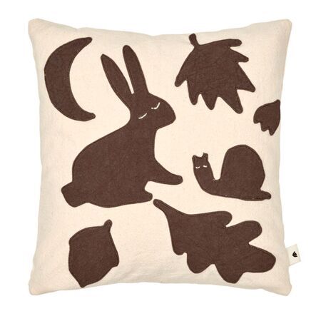 Ferm Living Kids Kissen Lunden von Ferm Living Off-white / Dark Chocolate