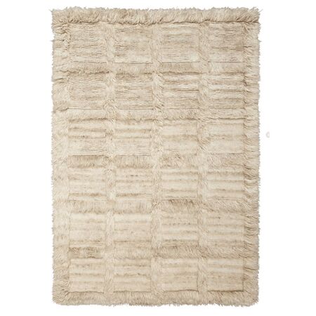 Ferm Living Rechteckiger Teppich Norte Grid von Ferm Living Natural