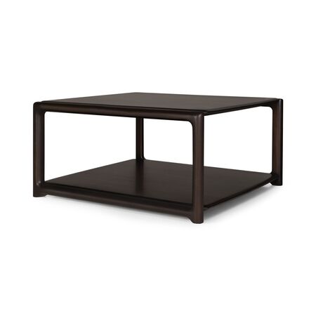 Ethnicraft Couchtisch Eda von Ethnicraft L: 81 cm / B: 80 cm, Mahagoni Rose Braun