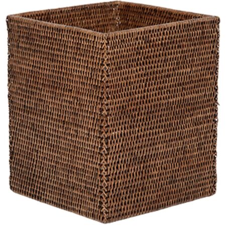 Decor Walther Papierkorb quadratisch BASKET QK von Decor Walther Dunkles Rattan