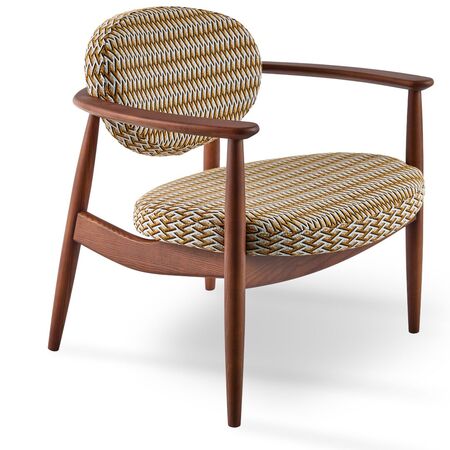 POLSPOTTEN Lounge Chair Roundy von POLSPOTTEN Dunkelbraun