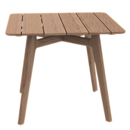 Mikado Side Chair Low in Leder mit Vierstern-Untergestell von Vitra