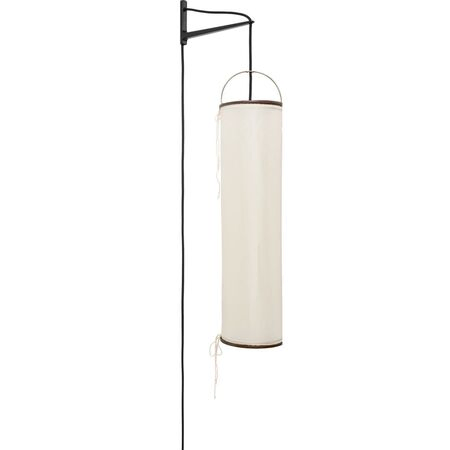 Gubi Wandleuchte Silk Lantern von Gubi Soft Black Semi Matt