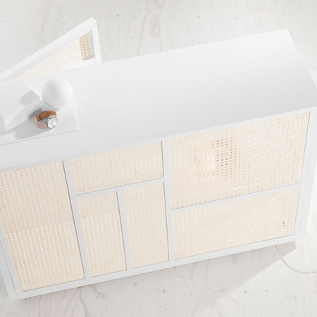 Sideboard 'Air' mit Korbgeflecht