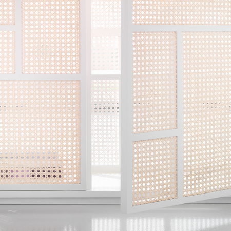Sideboard 'Air' mit Korbgeflecht