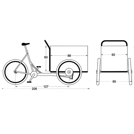 Stadtkutsche 'Christiania Bike' mit Motor