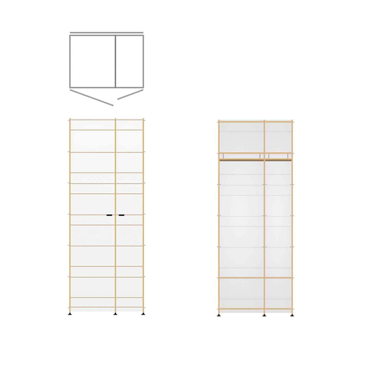 2-türiger Schrank 'K1'