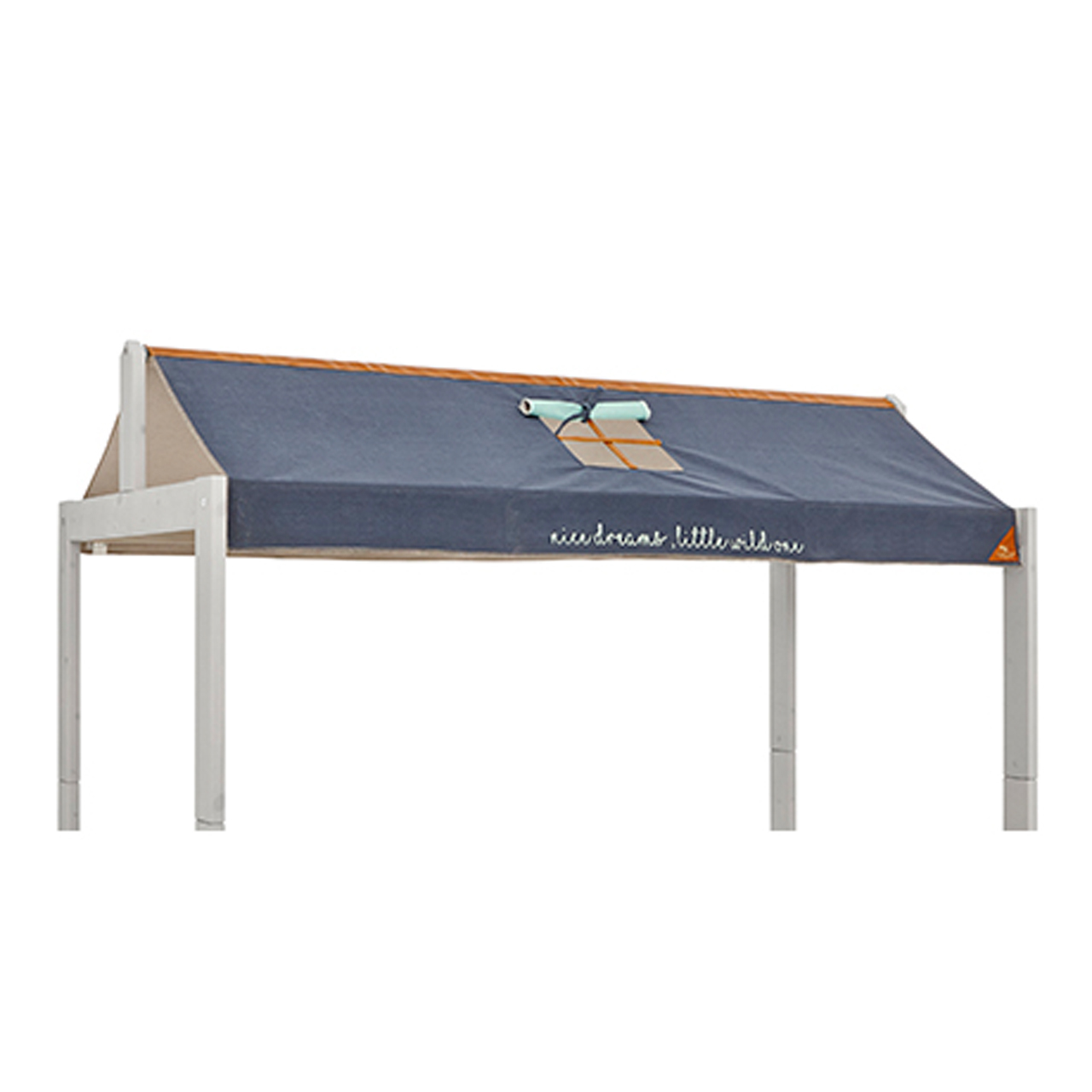 4-in-1-Bett mit Dachkonstruktion für Stoffdach