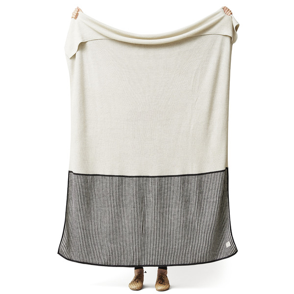 Plaid Aymara Rib aus Alpakawolle