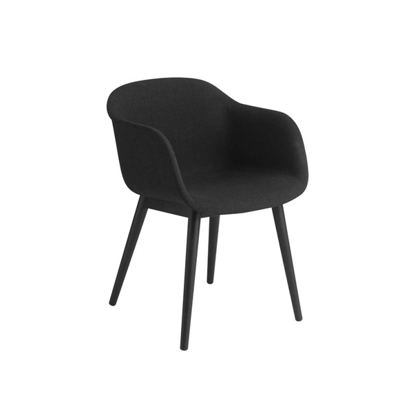 Fiber Armchair - Wood Base - Upholstery