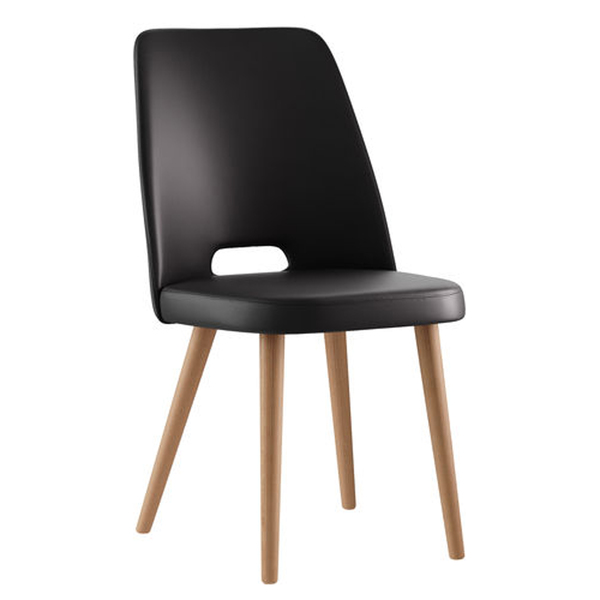 Leder gepolsterter Stuhl Diva