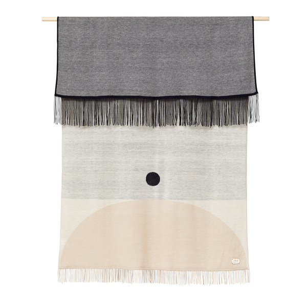 Couverture en alpaga aymara crème 130 x 190cm
