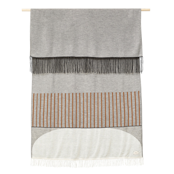 Couverture en alpaga aymara Gris 130 x 190cm