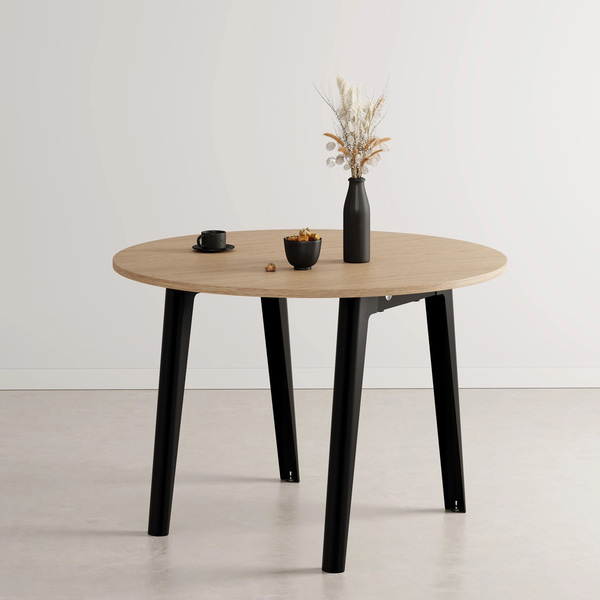 Round dining table New Modern with oak