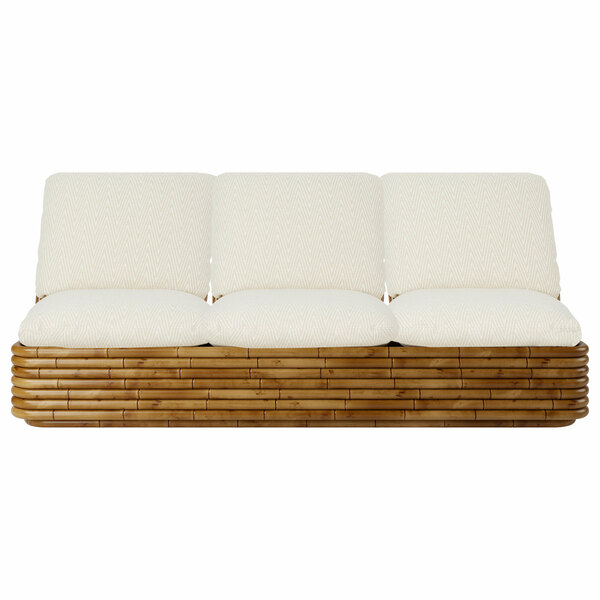 Gepolstertes Sofa Bohemian 72 aus Rattan