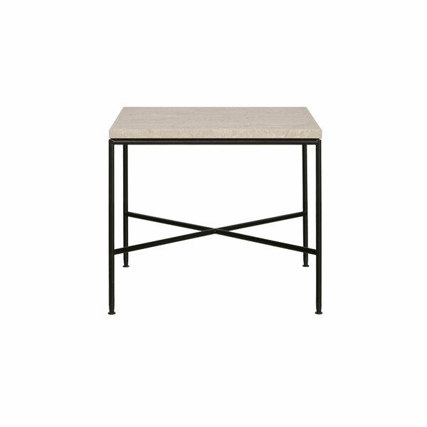 Marbre et acier : Planificateur de table d'appoint