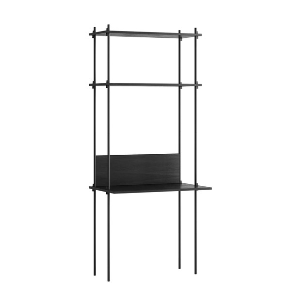 Regal Shelving System mit Schreibtisch