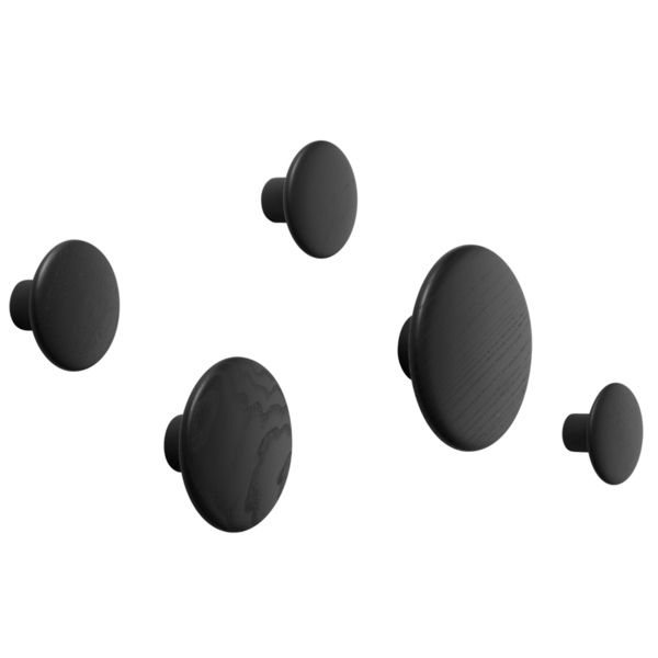 set de 5 crochets muraux The Dots