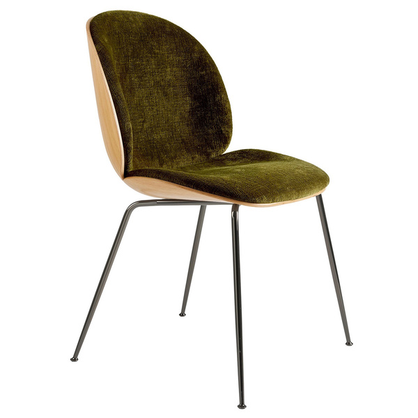 Beetle 3D Dining Chair Frontpolsterung konischem Fuss