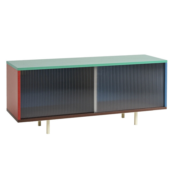 Colour Cabinet with Glass Doors Floor - Kommode mit Glastüren-Large