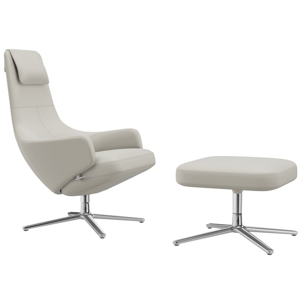 Lounge Chair Repos & Ottoman von Vitra in Stoffvarianten