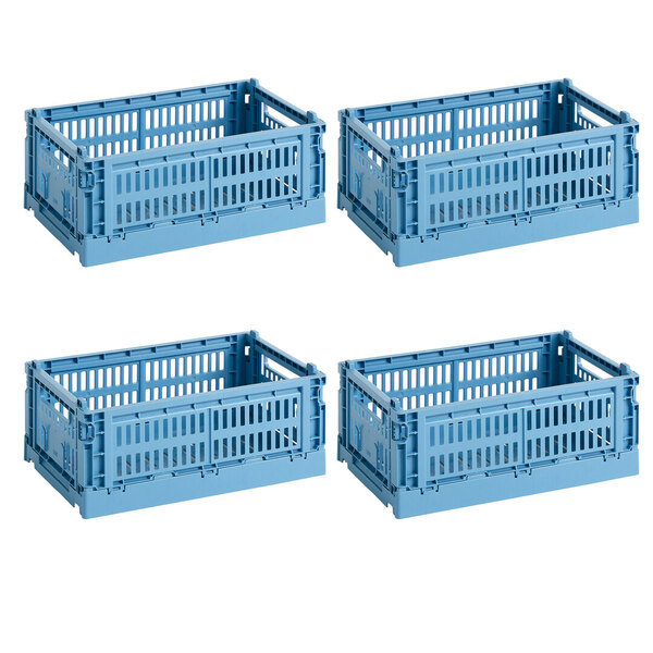 Aufbewahrungsbox Colour Crate S von Hay im 4er Set