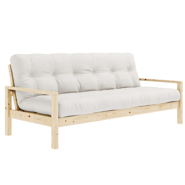 Knob Clear Lacquered W. 5-Layer Mixed Mattress - Schlafsofa
