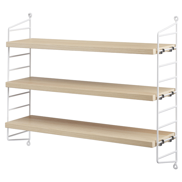 Wandregal in Holz von String Furniture