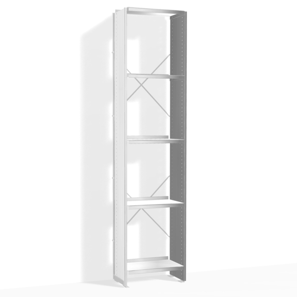 Étagère en aluminium Hauteur : 180 cm