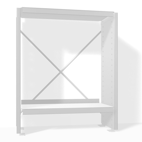 Étagère en aluminium Hauteur : 52.5 cm