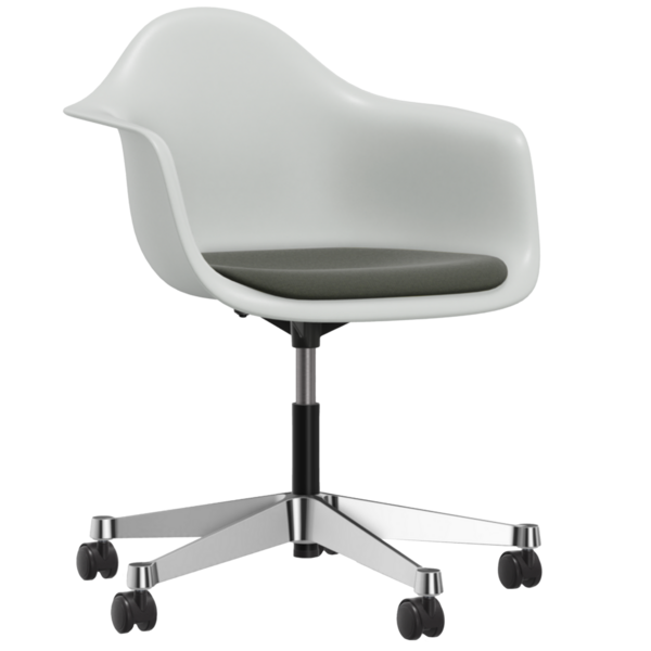 Eames Plastic Armchair PACC RE mit Sitzpolster