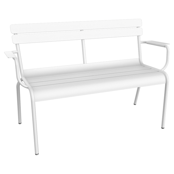 Banc de jardin Luxembourg 2 places avec accoudoirs