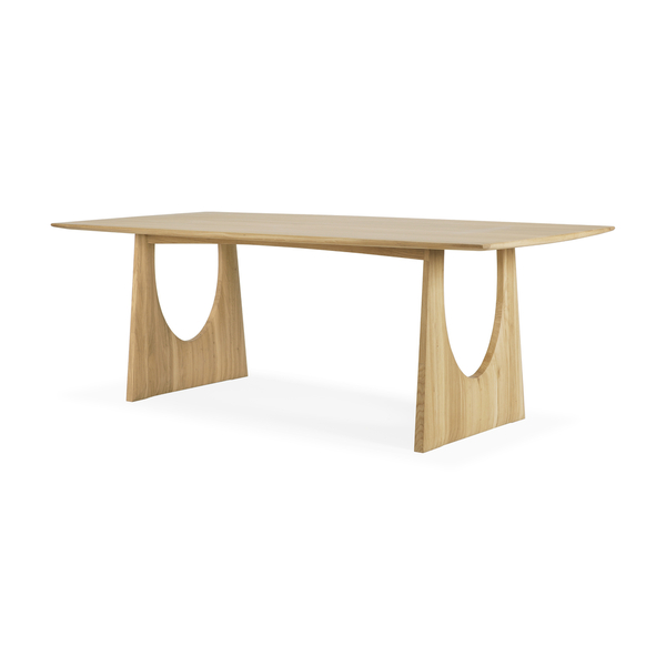 Oak Geometric Dining Table - Esstisch