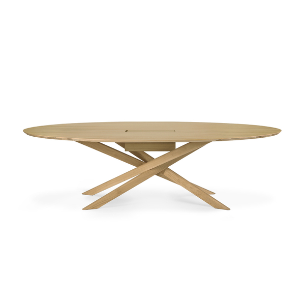 Oak Mikado Meeting Table
