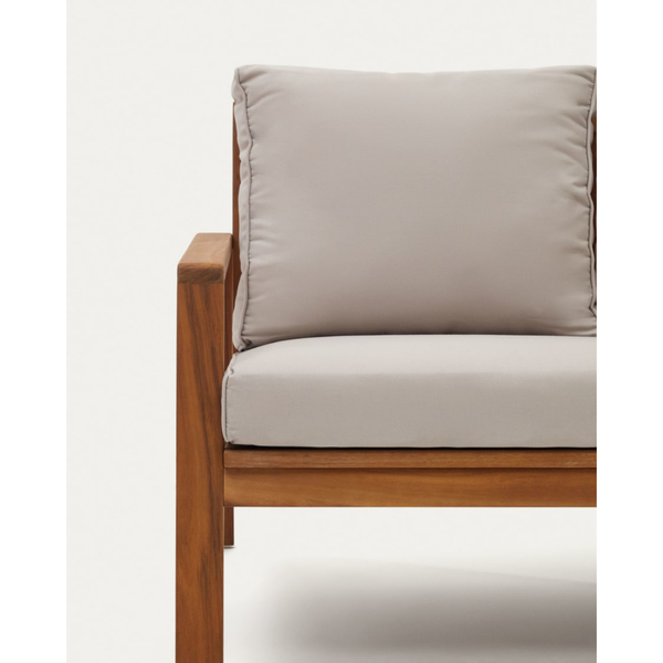 FRARES - Outdoor Sofa 2 Sitzer mit 2 Sesseln und Couchtisch