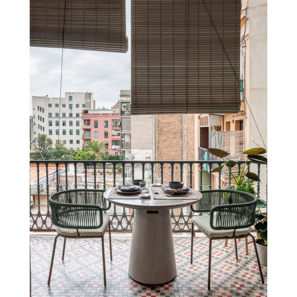 ITAI - Table de jardin ronde ciment