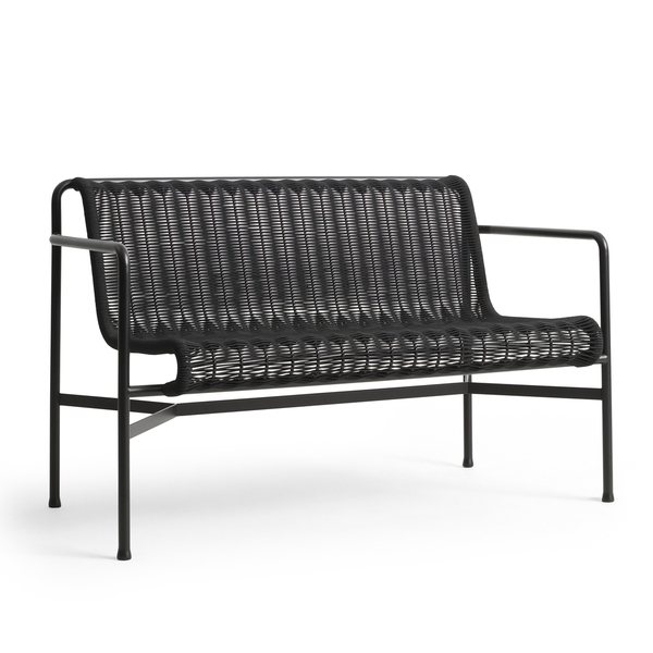 Palissade Cord Dining Bench - Banc de jardin avec accoudoirs