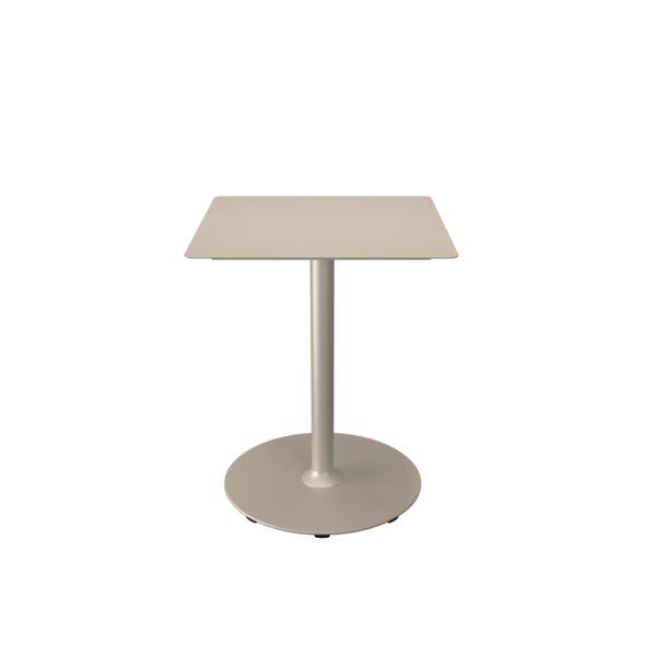 Pico table carrée avec pied rond - Table de jardin