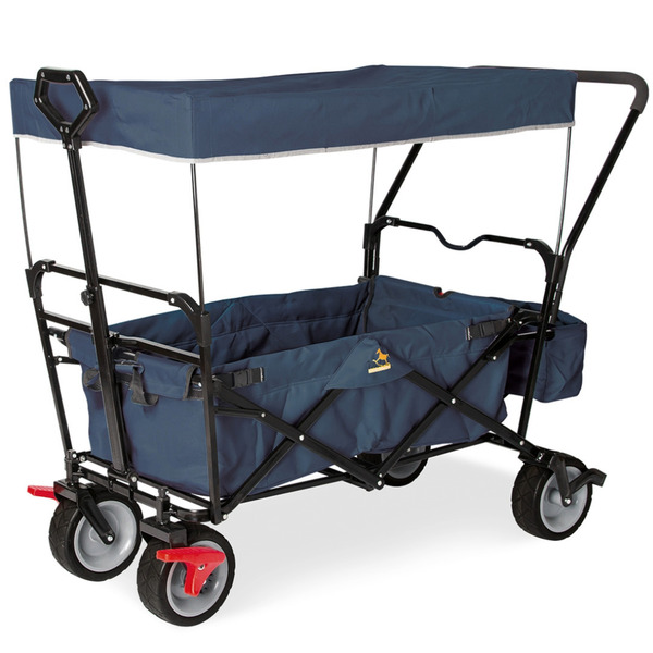 Klappbollerwagen Paxi dlx Comfort mit Bremse Marineblau
