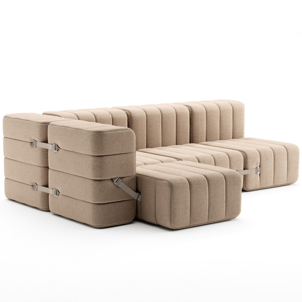Flexibles kleines Ecksofa Curt von Ambivalenz