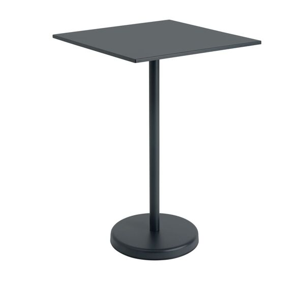 Linear Steel Outdoor Café Table Quadratisch