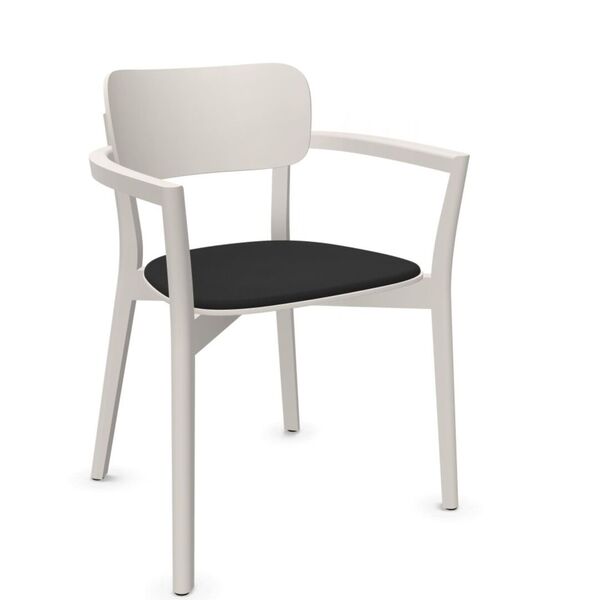 Chaise avec accoudoirs et assise rembourrée 4-053a imma en couleur